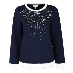 Crystal-embellished cotton T-shirt
