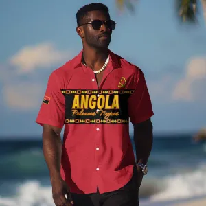 Custom Angola Football Hawaiian Shirt Viva Palancas Negras LT15
