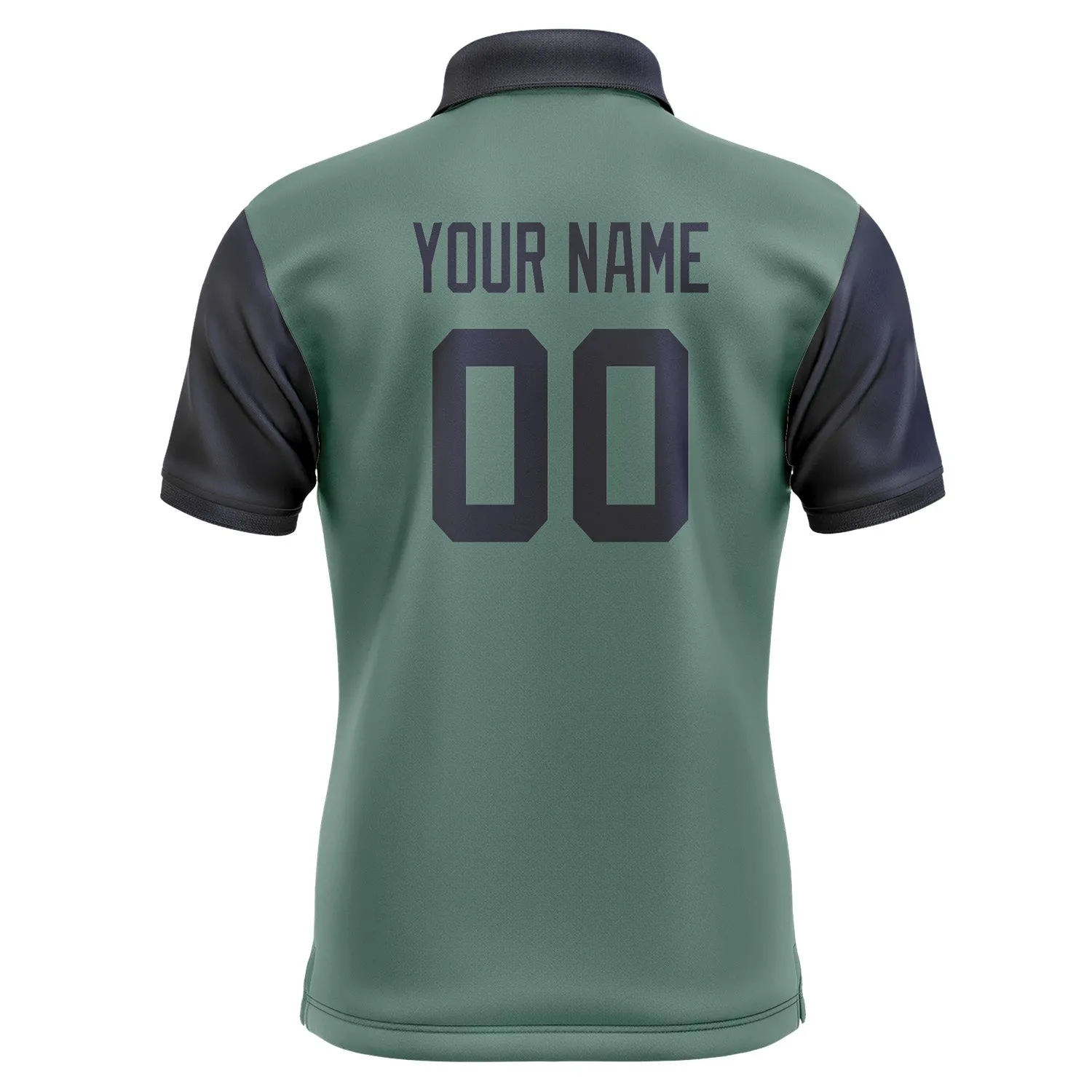 Custom Blue Green Navy Short-Sleeve Polo Shirt