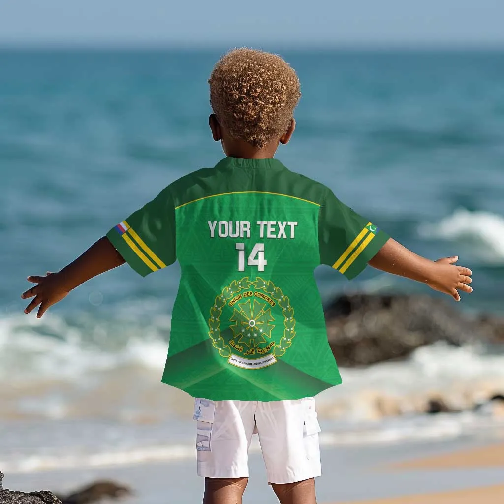 Custom Comoros Football Kid Hawaiian Shirt Allez Les Coelacantes LT14