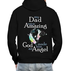 Custom Dad Amazing Angel Gildan Heavy Blend Adult Hoodie