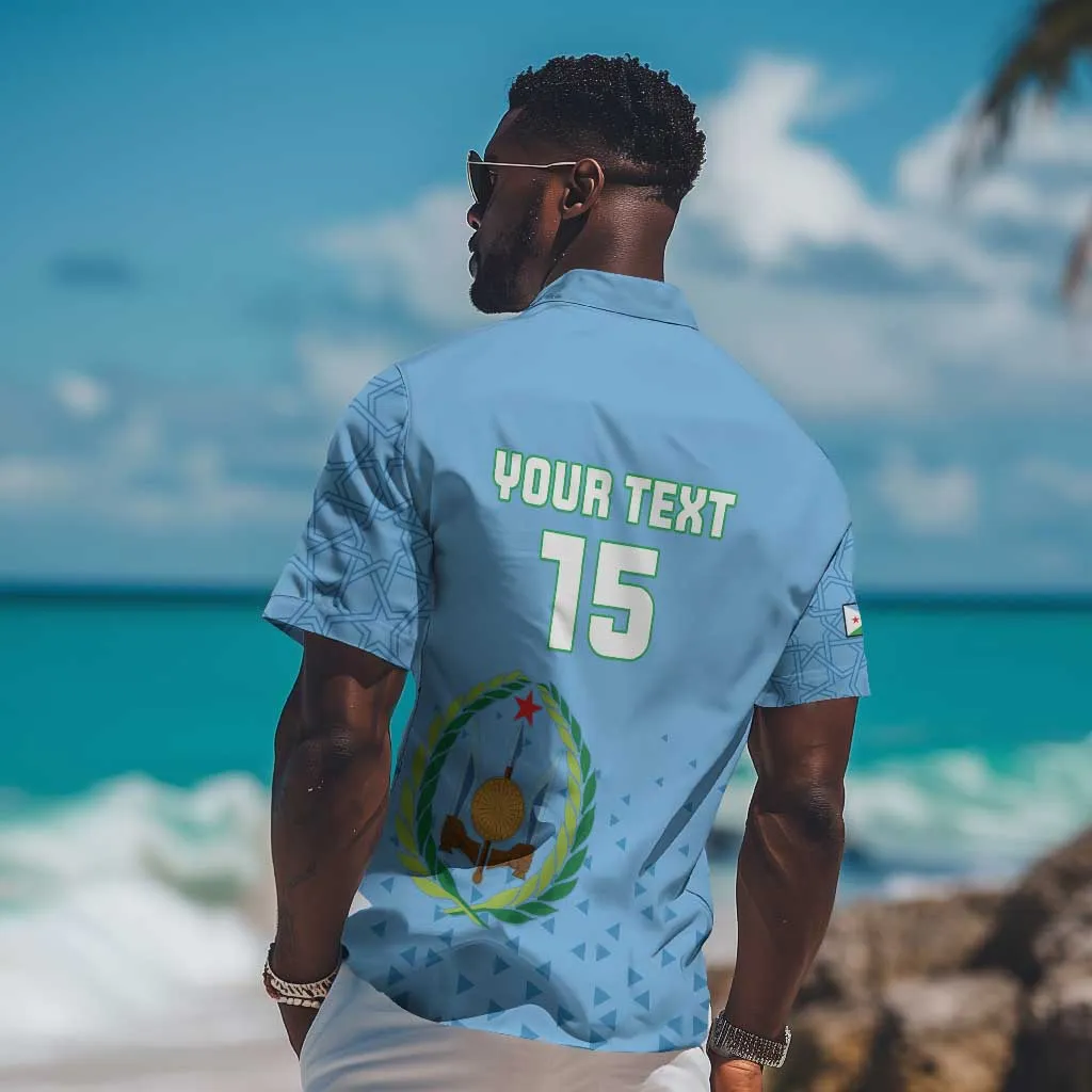 Custom Djibouti Football Hawaiian Shirt Go Champions LT15