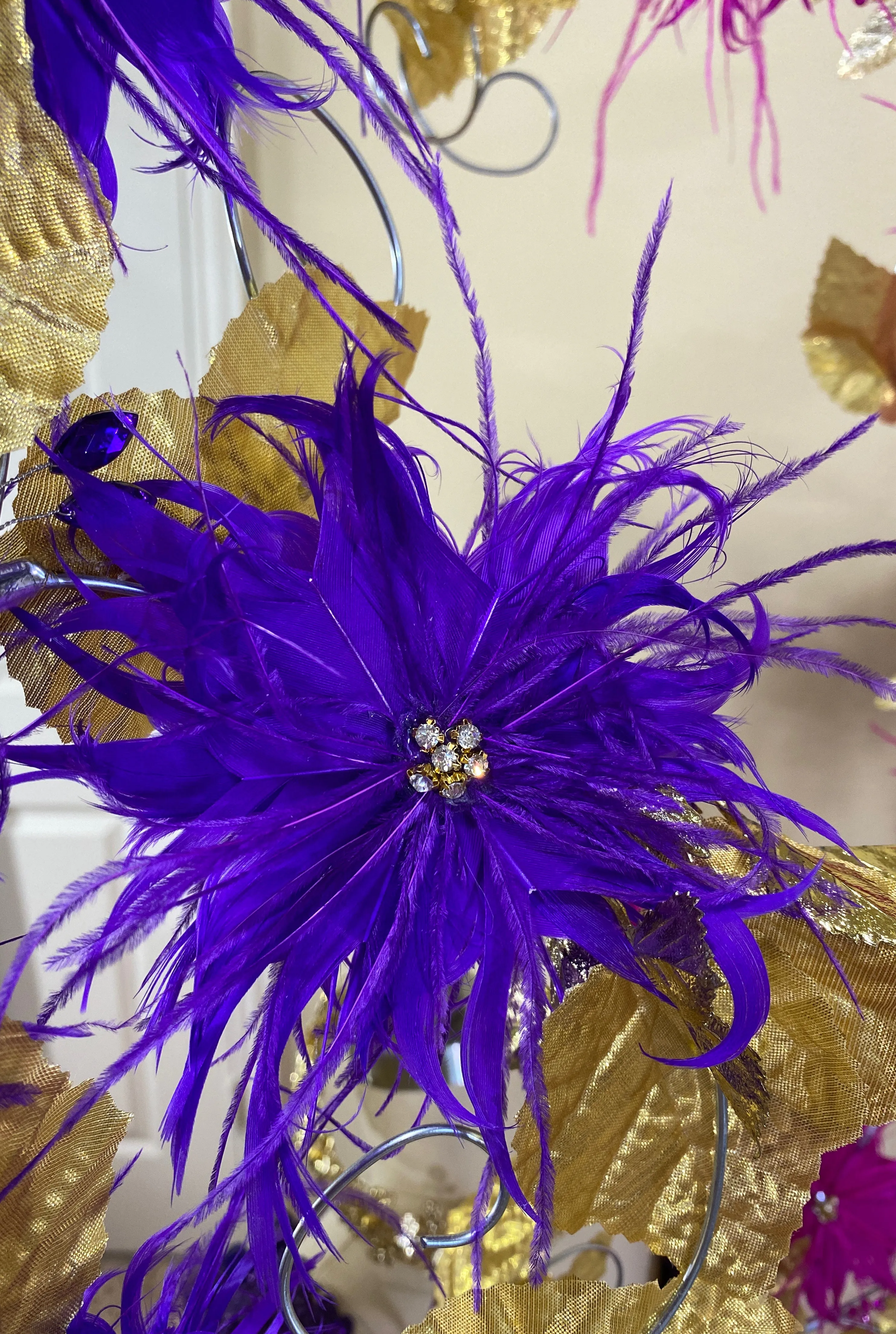 Custom Gown "Purple Finches"