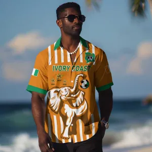 Custom Ivory Coast Football Hawaiian Shirt Les Elephants 3rd Champions Proud LT14