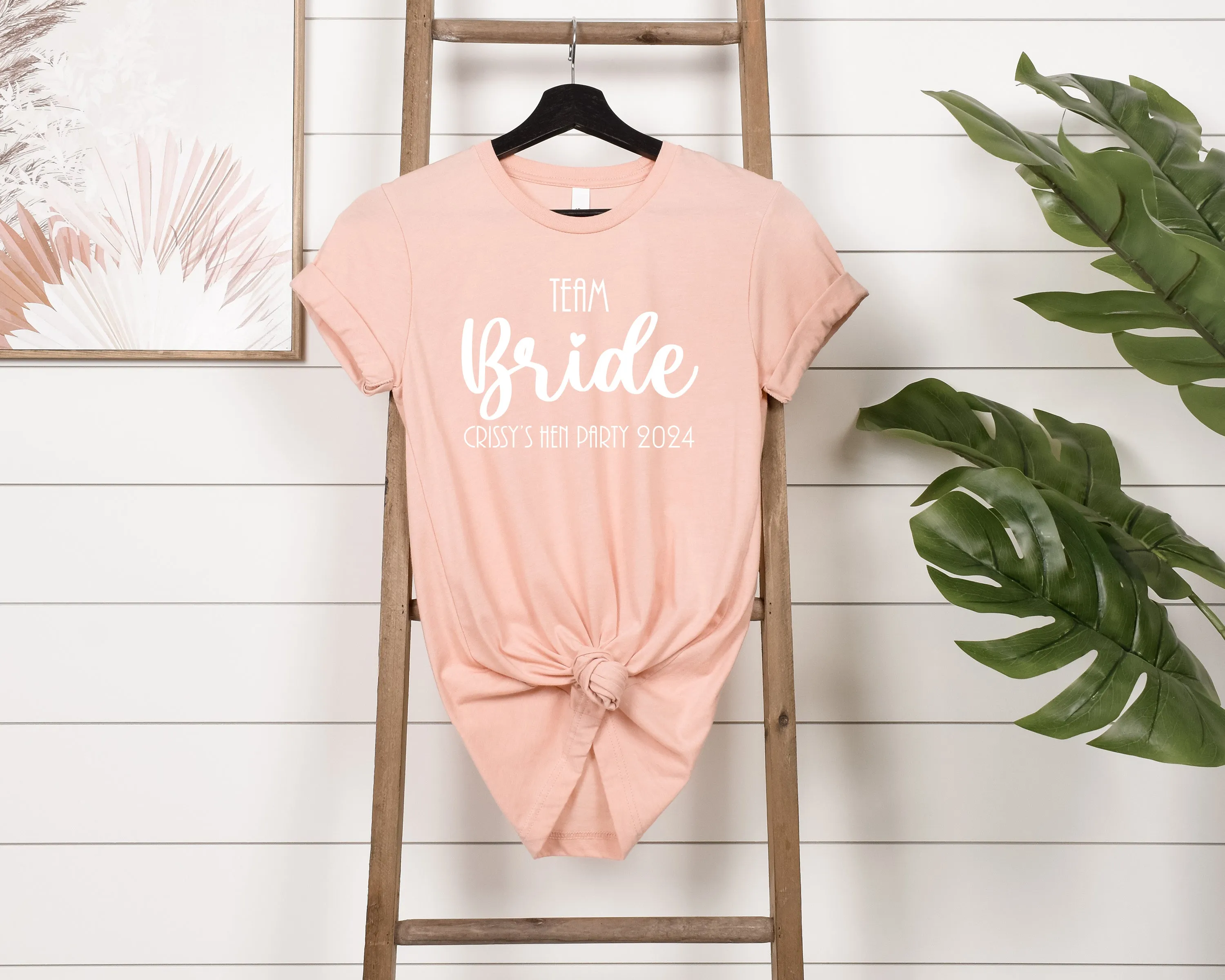 Custom Made Personalised Team Bride T Shirts