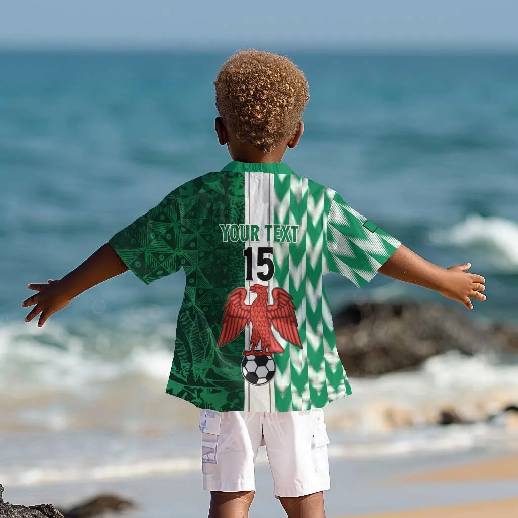 Custom Nigeria Football Kid Hawaiian Shirt Go Champions LT15
