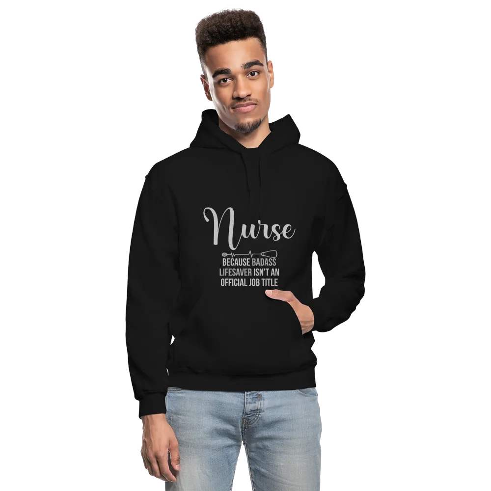 Custom Nurse Badass Gildan Heavy Blend Adult Hoodie
