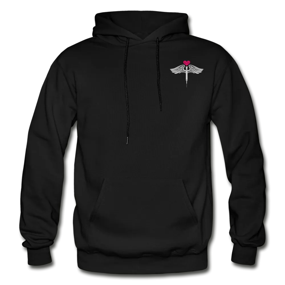 Custom Nurse Flag Pullover Hoodie Gildan Heavy Blend Adult Hoodie (CK1933 Blank)