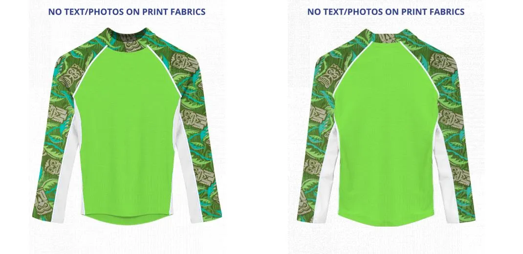 Custom Rash Guard (Kids, Women, Men) Long Sleeve