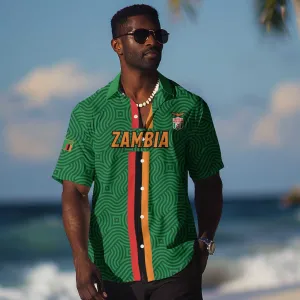 Custom Zambia Football Hawaiian Shirt Go Chipolopolo LT15