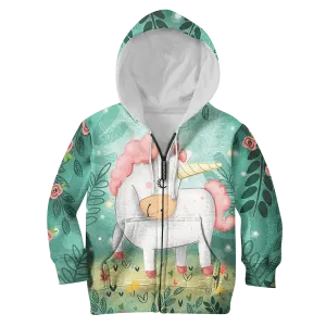 CUTE UNICORN Kid Custom Cosplay Hoodies T-shirt Apparel