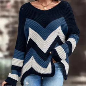 Cybele - stylish jumper with asymmetric hem for women