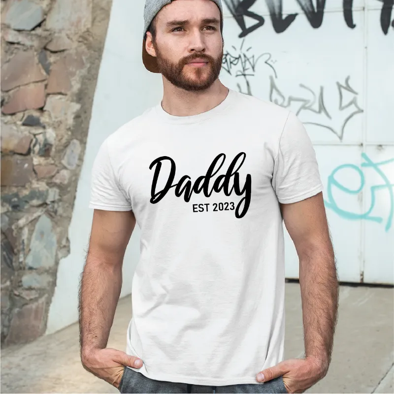 Daddy Est Custom Year T Shirt