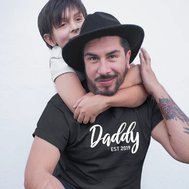 Daddy Est Custom Year T Shirt
