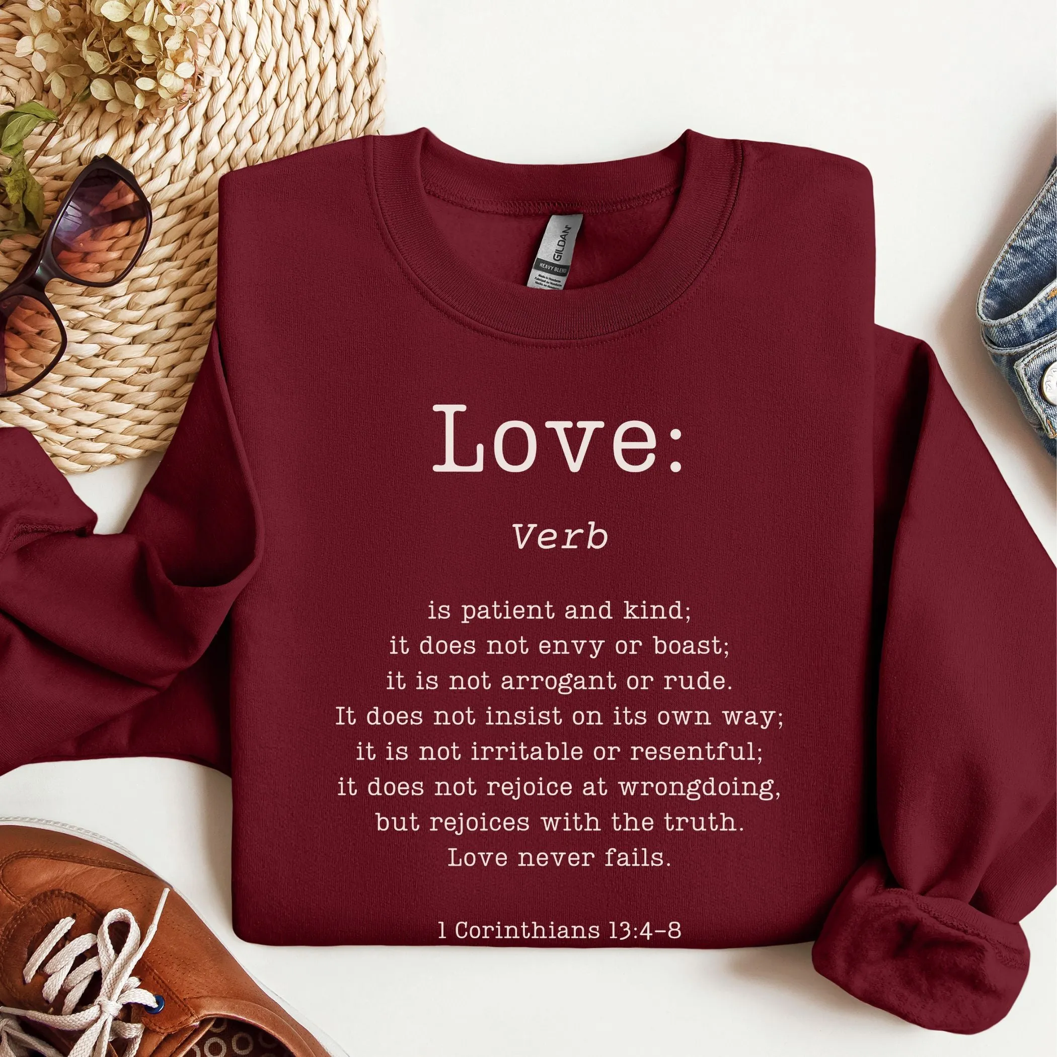 Definition of Love: 1 Corinthians 13 - Sweatshirt