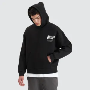 Diagram Heavy Box Fit Hoodie Jet Black