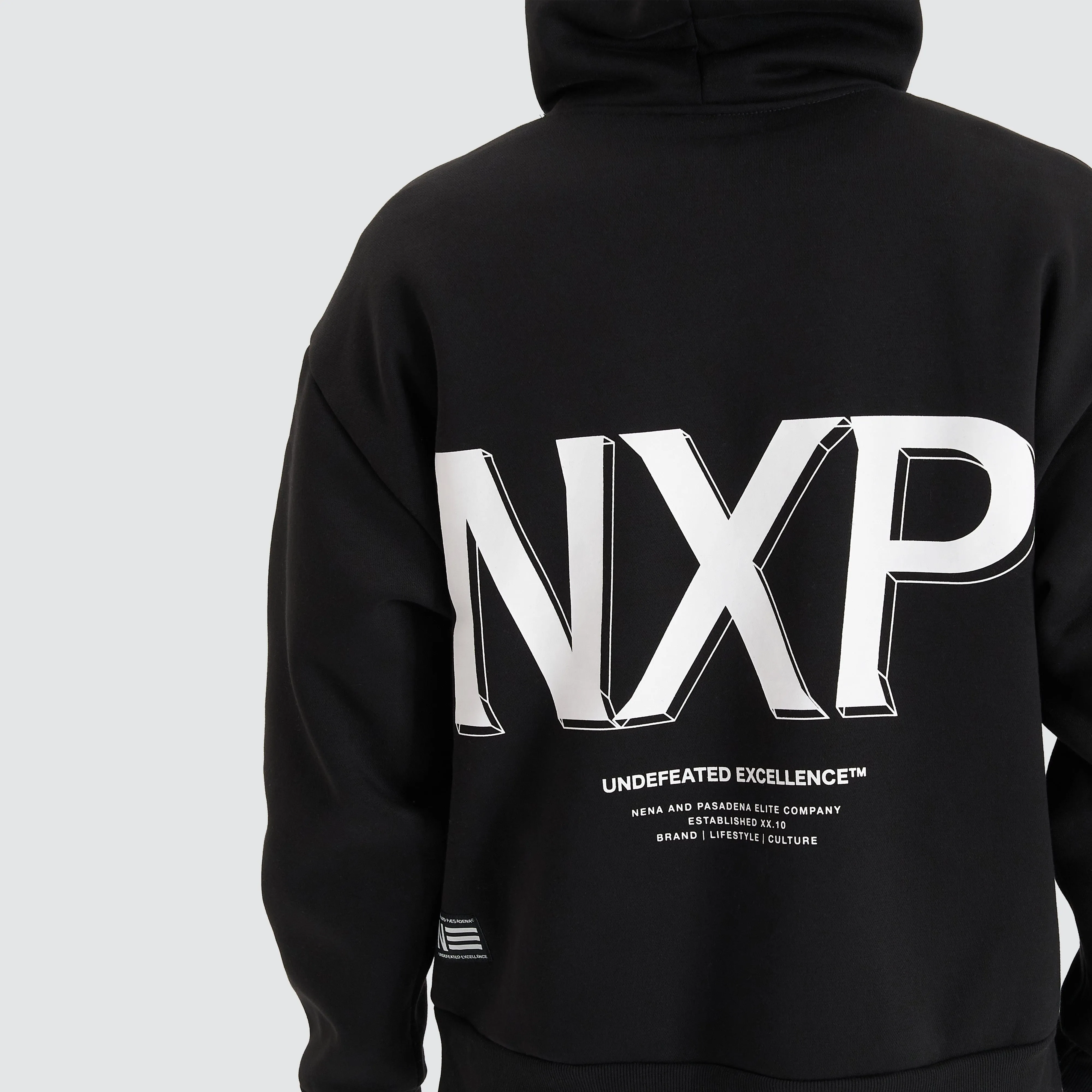 Diagram Heavy Box Fit Hoodie Jet Black