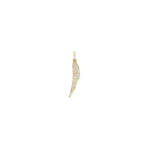 Diamond Feather Pendant