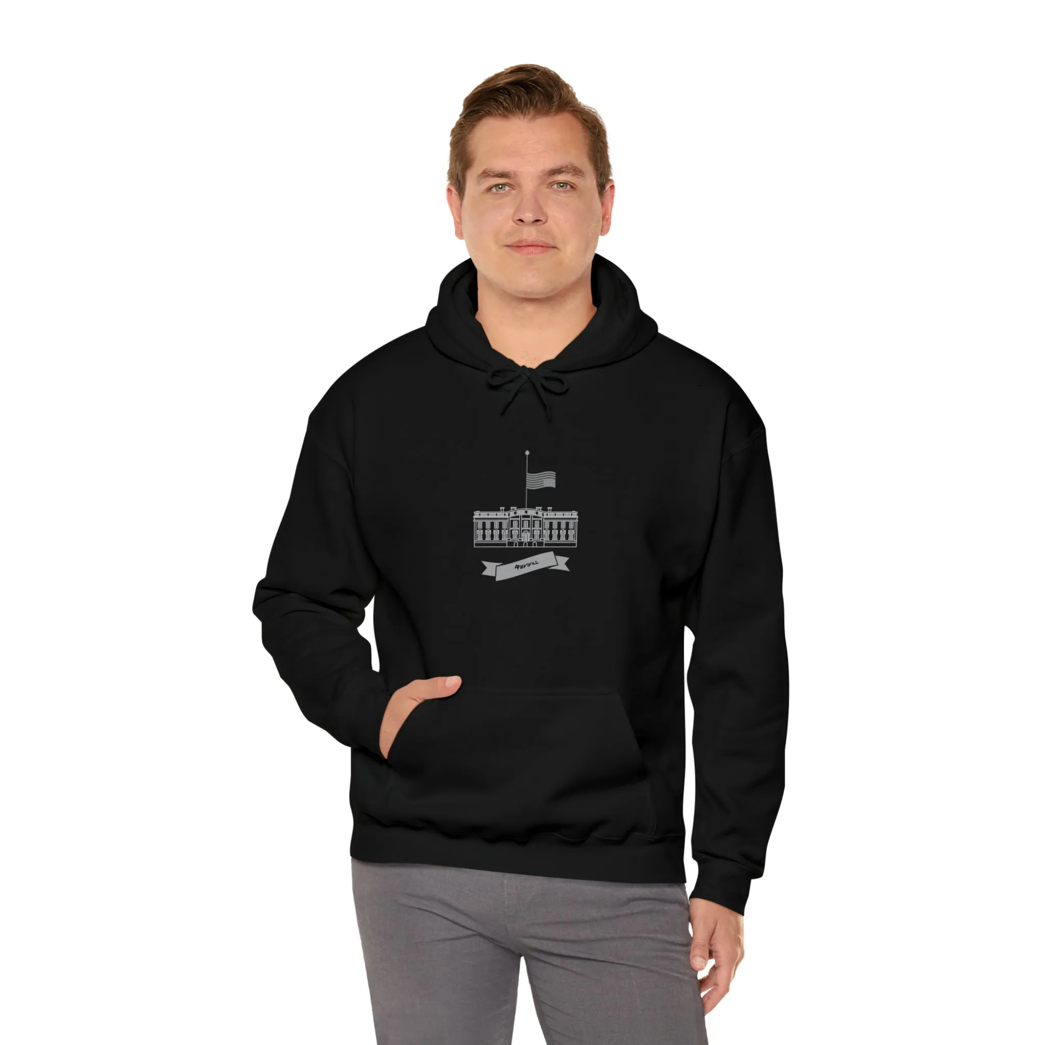 Distress Signal by Revival Heavy Hooded Sweatshirt, Warm Hoodie for Men and Women, Gift for Men, Gift for Women