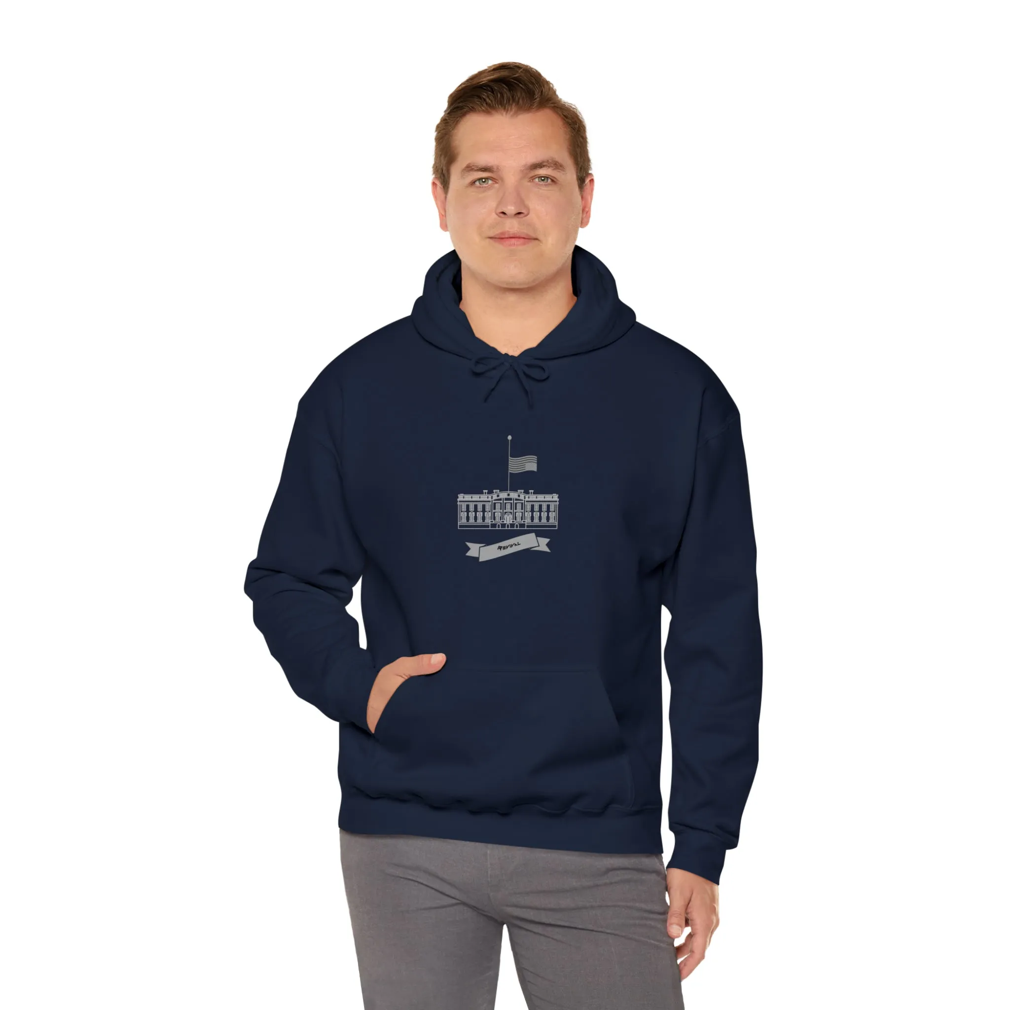Distress Signal by Revival Heavy Hooded Sweatshirt, Warm Hoodie for Men and Women, Gift for Men, Gift for Women