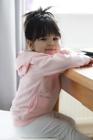 Distressed pink hoodie - CHILD