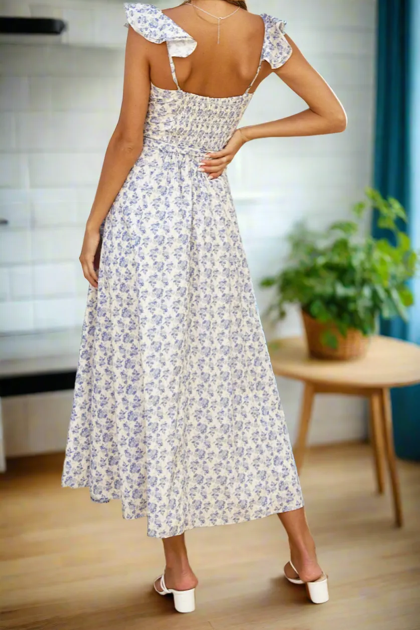 Ditsy Midi Dress