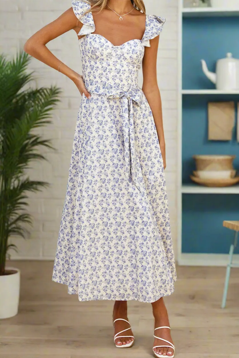Ditsy Midi Dress