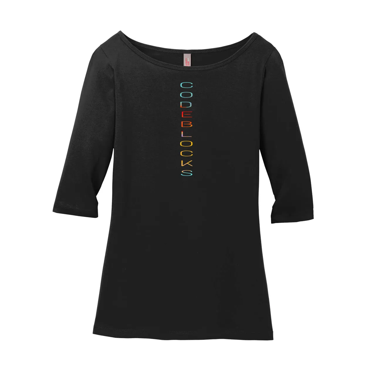 DM107L District ® Women’s Perfect Weight ® 3/4-Sleeve Tee