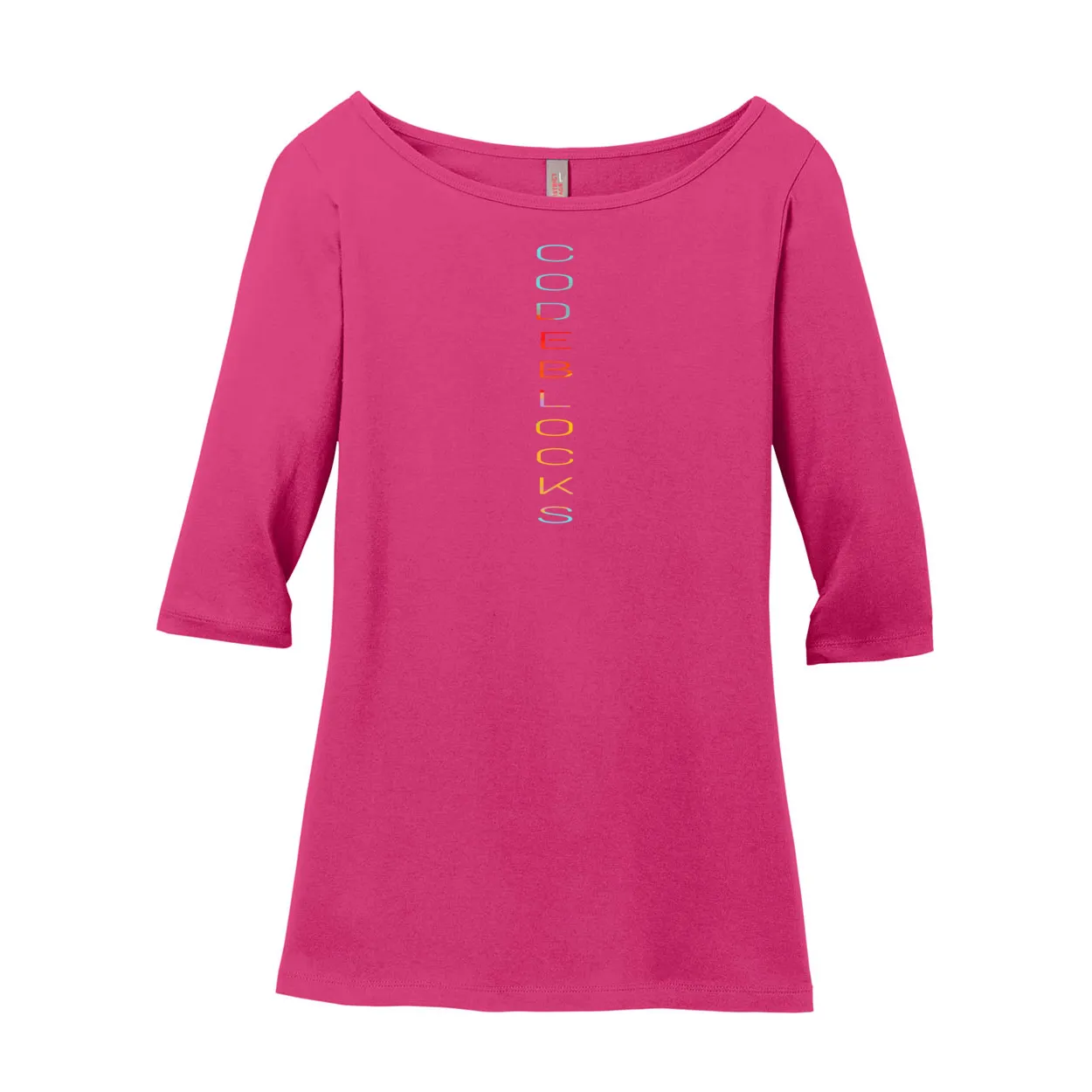 DM107L District ® Women’s Perfect Weight ® 3/4-Sleeve Tee