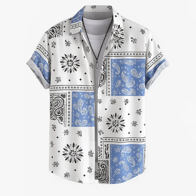 Domoir | Elegant Paisley Shirt