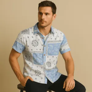 Domoir | Elegant Paisley Shirt