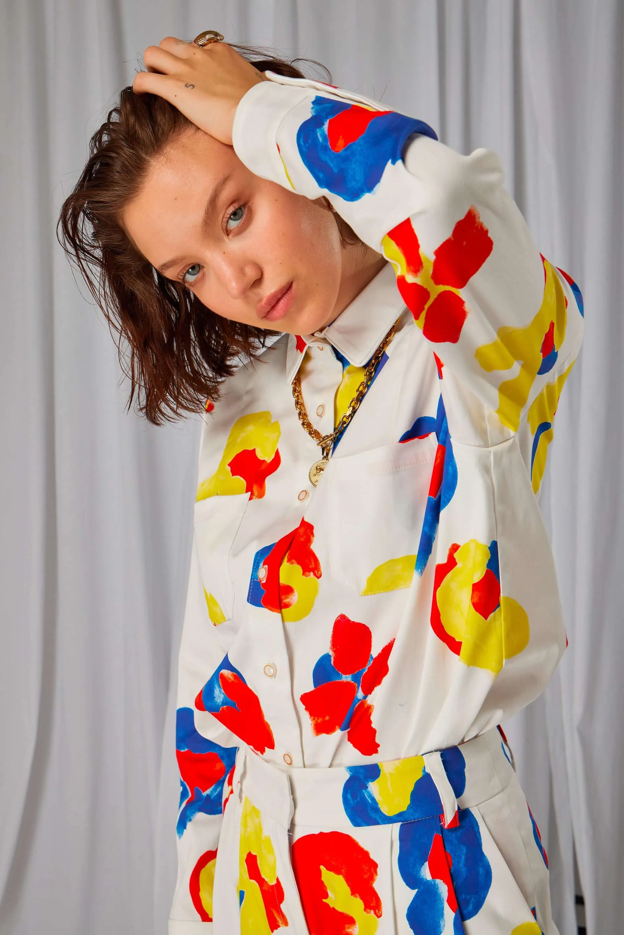 Dori shirt in Primary print