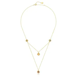 Double-Layer Dainty Gem Necklace
