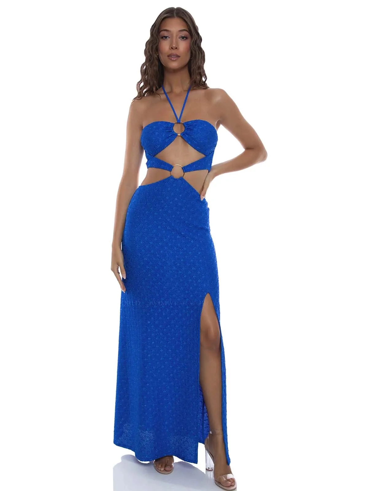 Double Loop Bandeau Long Dress