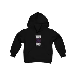 Dowd 26 Washington Hockey Navy Vertical Design Youth Hooded Sweatshirt
