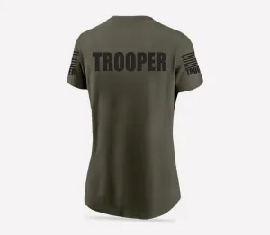 Drab Green Trooper Women's Shirt - Short Sleeve (Black)