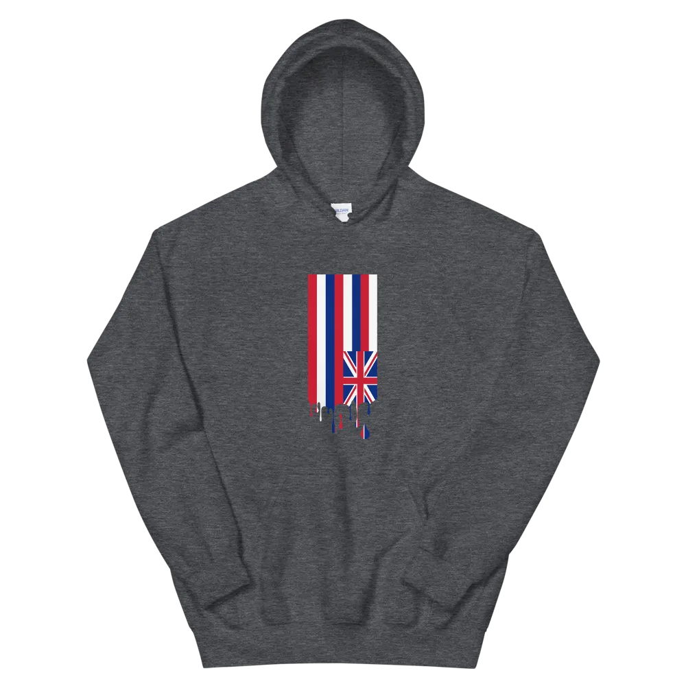 Drip Hawaii Sovereignty - Flag Vertical *ADULT HOODIE*