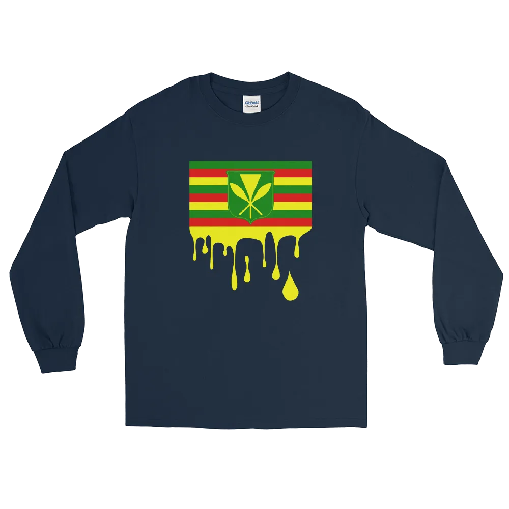 Drip Kanaka Maoli - Flag Horizontal *ADULT LONG SLEEVE*