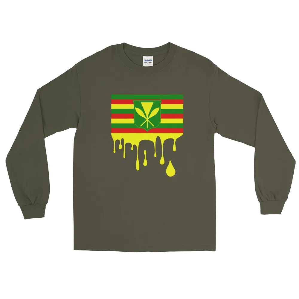 Drip Kanaka Maoli - Flag Horizontal *ADULT LONG SLEEVE*