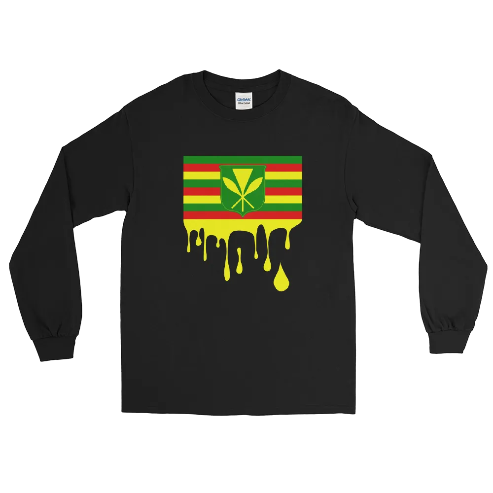 Drip Kanaka Maoli - Flag Horizontal *ADULT LONG SLEEVE*