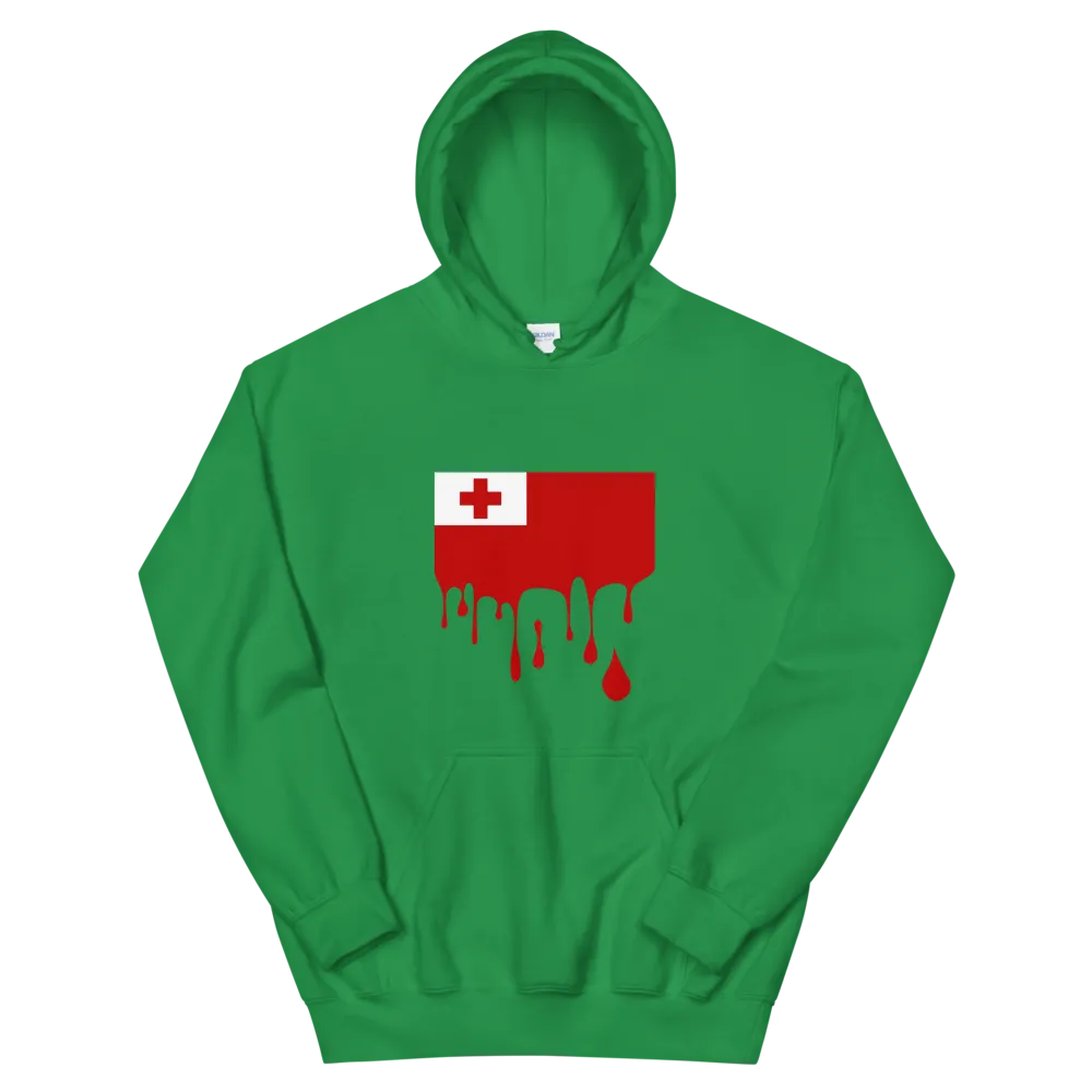 Drip Tonga - Flag Horizontal *ADULT HOODIE*