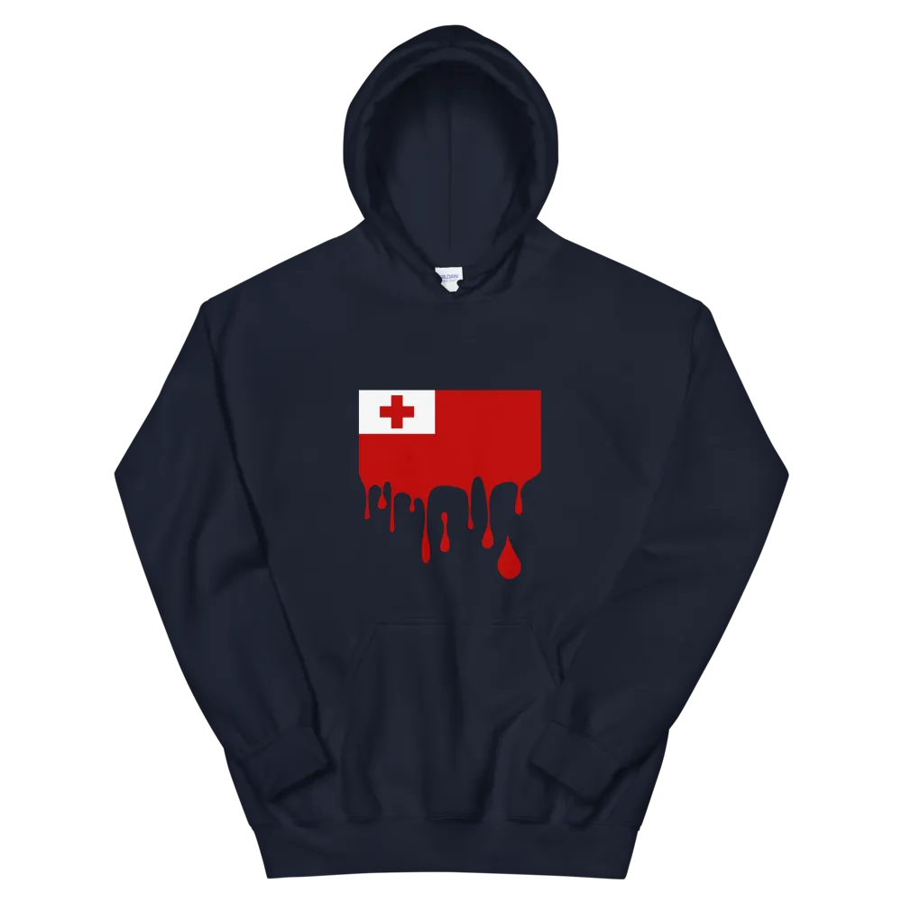 Drip Tonga - Flag Horizontal *ADULT HOODIE*