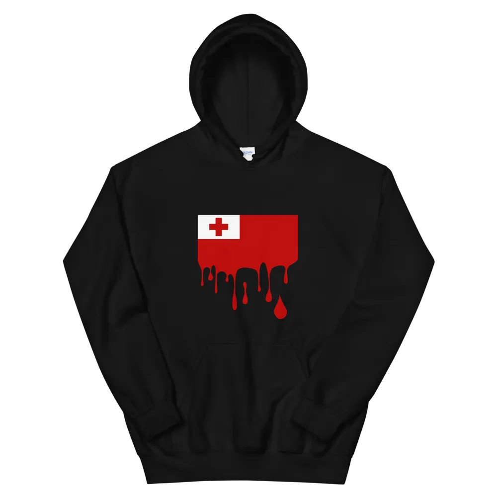 Drip Tonga - Flag Horizontal *ADULT HOODIE*