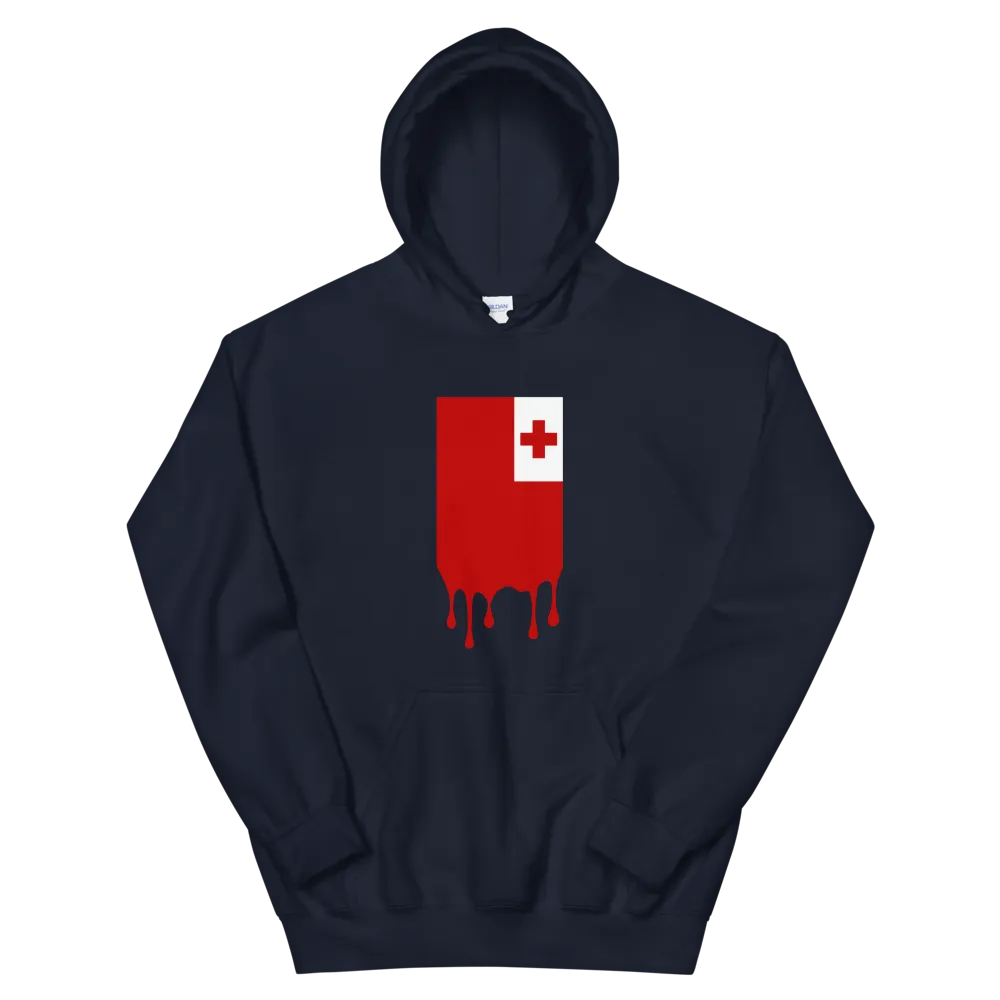 Drip Tonga - Flag Vertical *ADULT HOODIE*