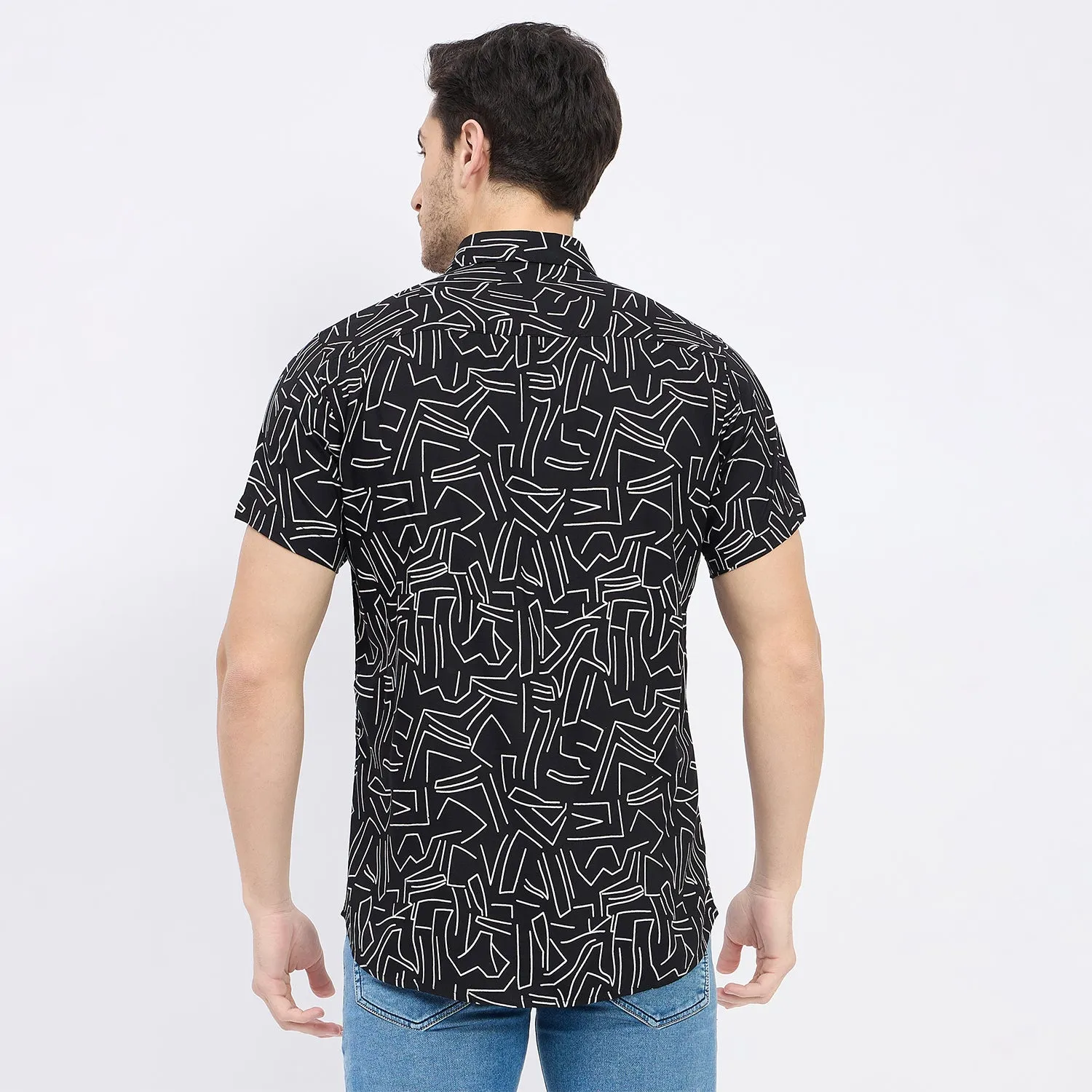 Duke Stardust Men Half Sleeve Cotton Shirt (SDO2PRRD)
