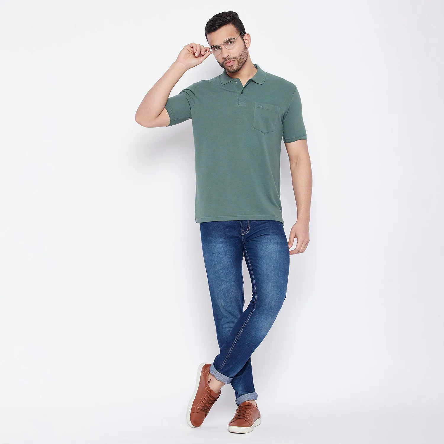 Duke Stardust Men Half Sleeve Cotton T-shirt (600F)