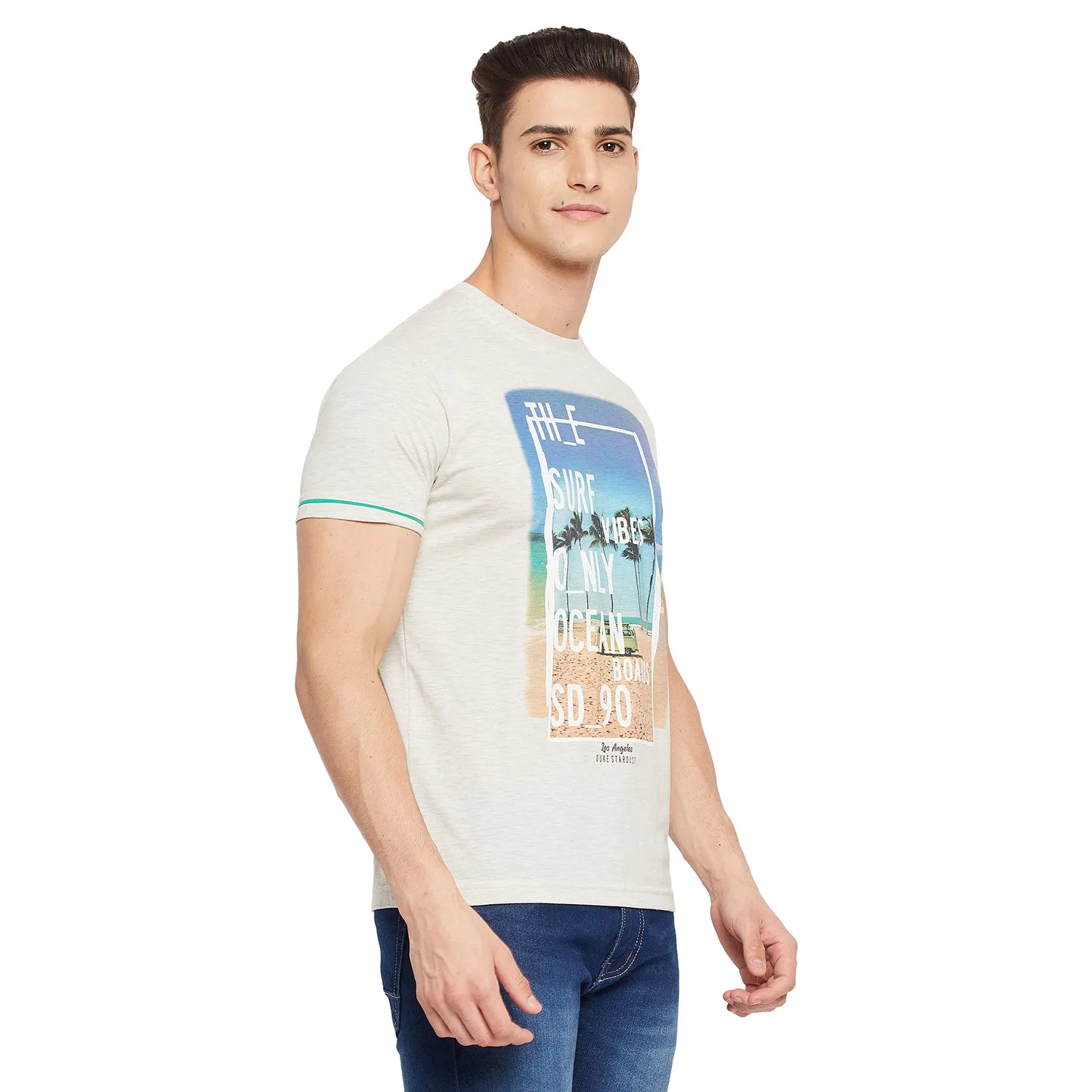 Duke Stardust Men Half Sleeve Cotton T-shirt (LF4556)