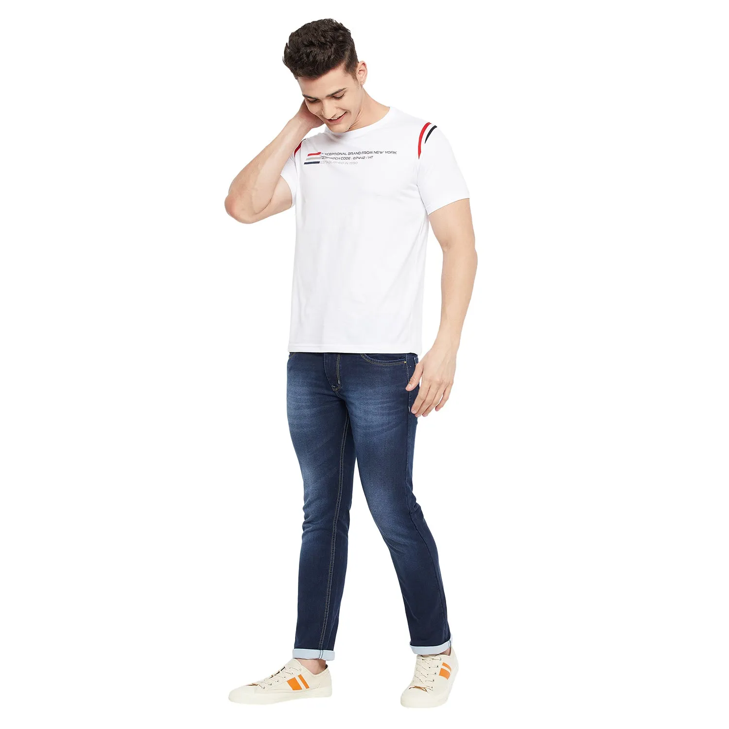 Duke Stardust Men Half Sleeve Cotton T-Shirt (LF5202)