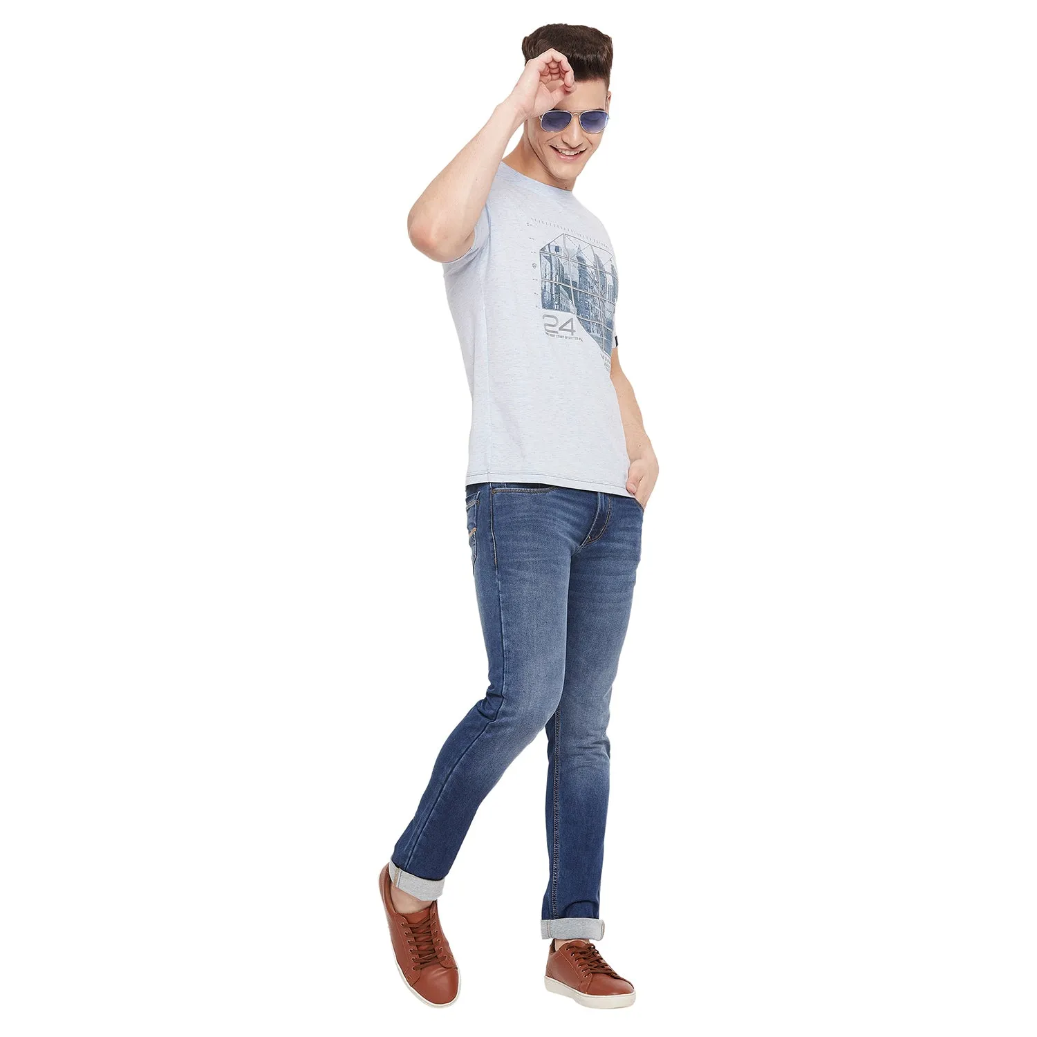 Duke Stardust Men Half Sleeve Cotton T-shirt (LF5261)