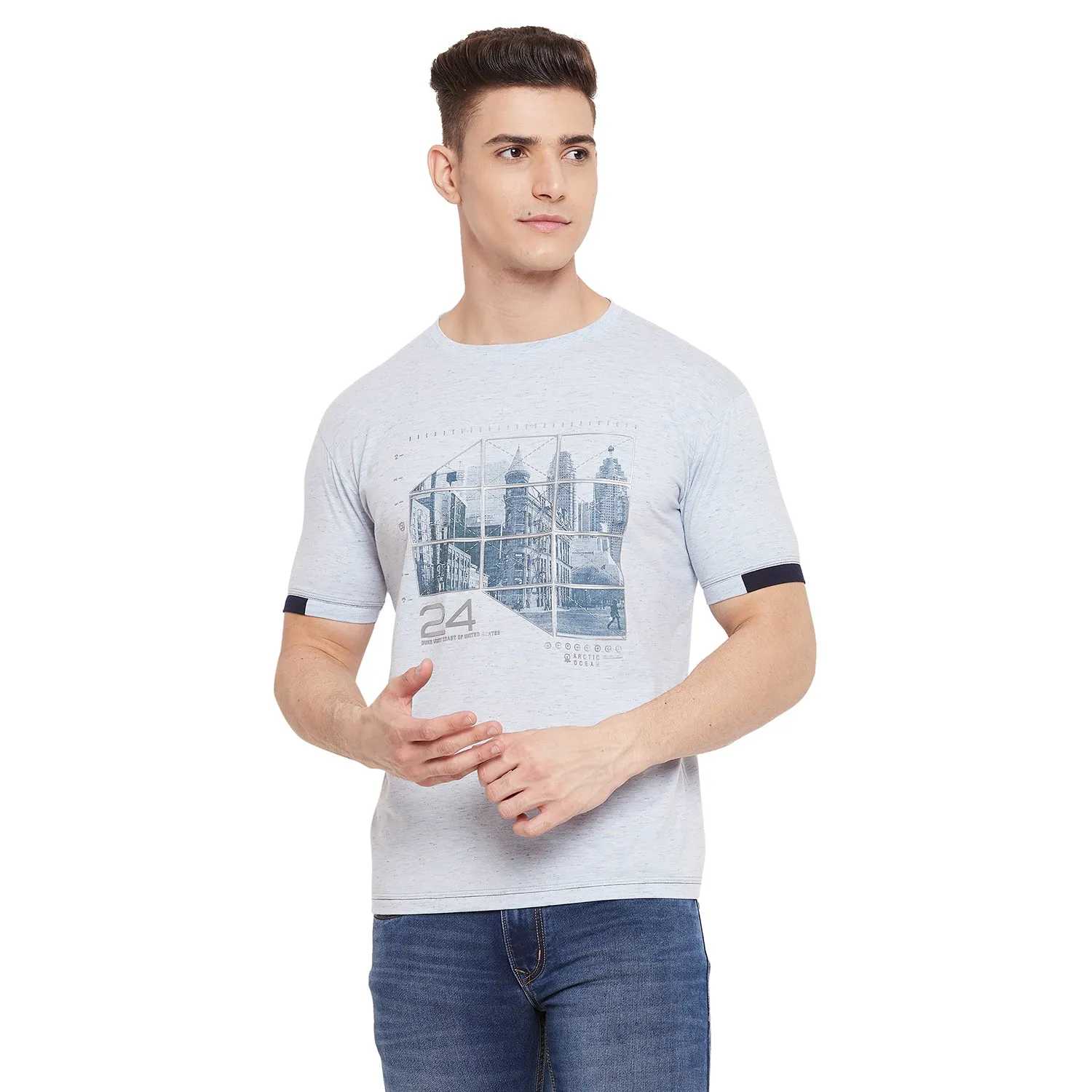 Duke Stardust Men Half Sleeve Cotton T-shirt (LF5261)